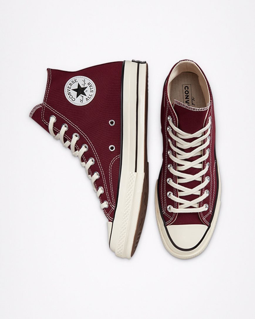 Tenisi Inalti Barbati Converse Chuck 70 Seasonal Color Visinii Inchis Negrii | RO EOARJ987